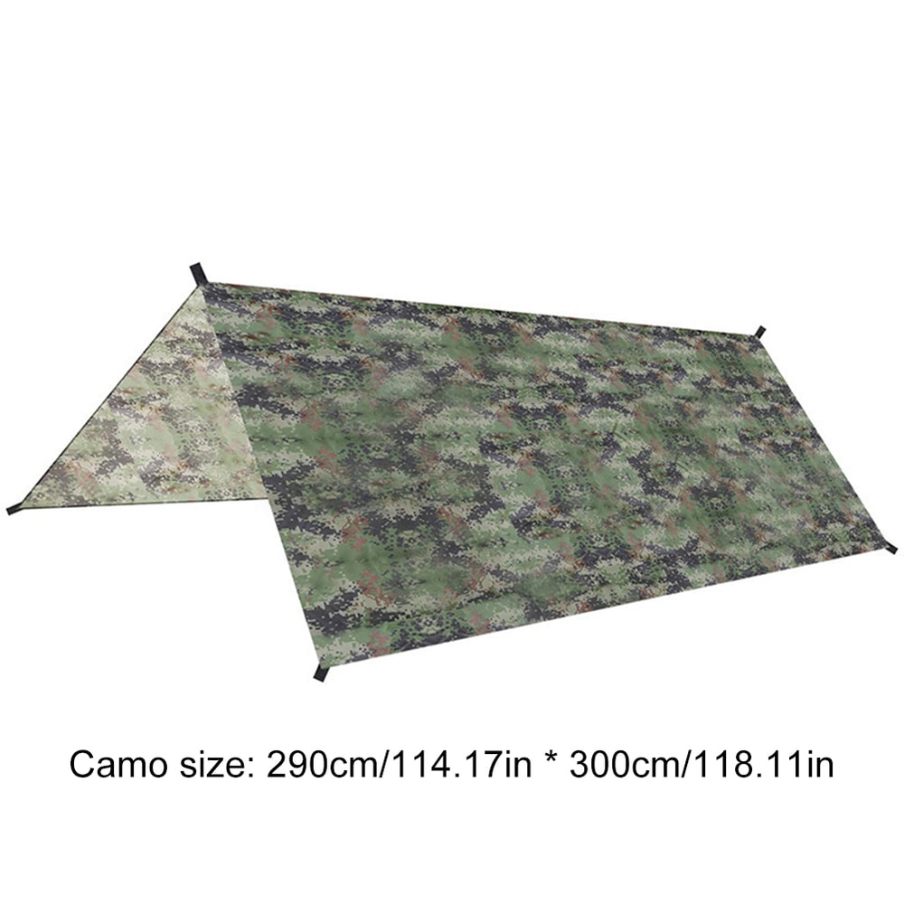 Ultra Light Camping Tarp Shelter Waterproof Camouflage Sun Shade For Hiking Beach 4
