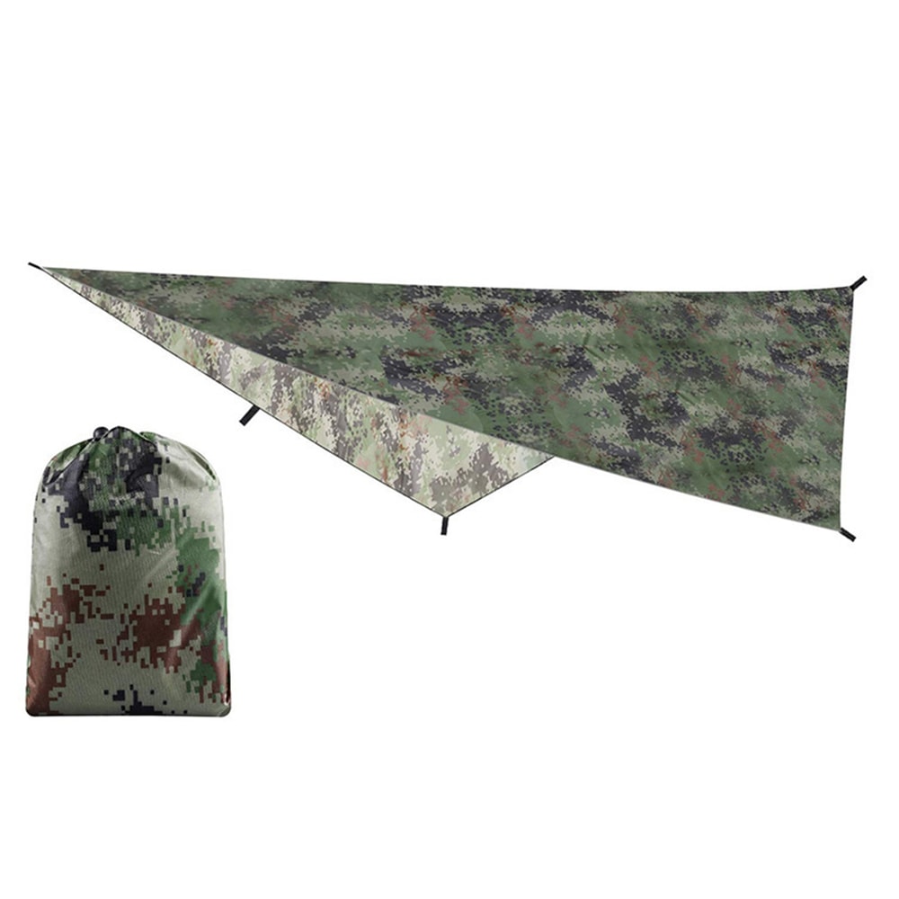 Ultra Light Camping Tarp Shelter Waterproof Camouflage Sun Shade For Hiking Beach 6
