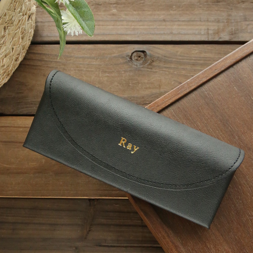 Personalized Leather Eyeglass Case Custom Name Sunglasses Holder Vintage Glasses Case 2