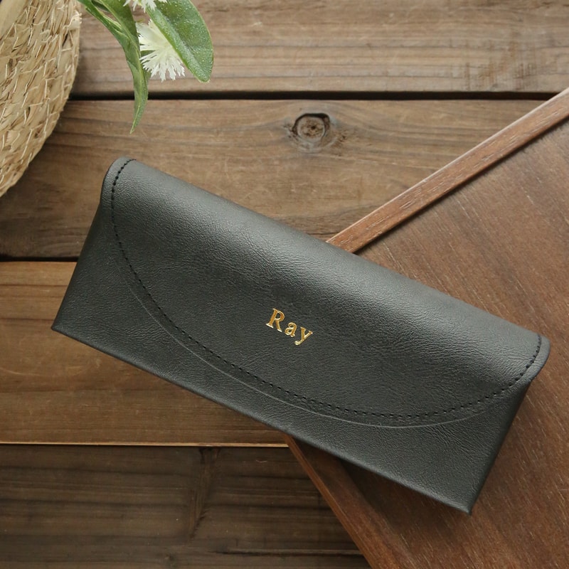 Personalized Leather Eyeglass Case Custom Name Sunglasses Holder Vintage Glasses Case 2