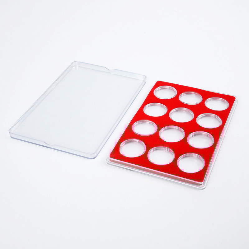 Clear Coin Storage Case Protective Coin Holder Box Organizer 2