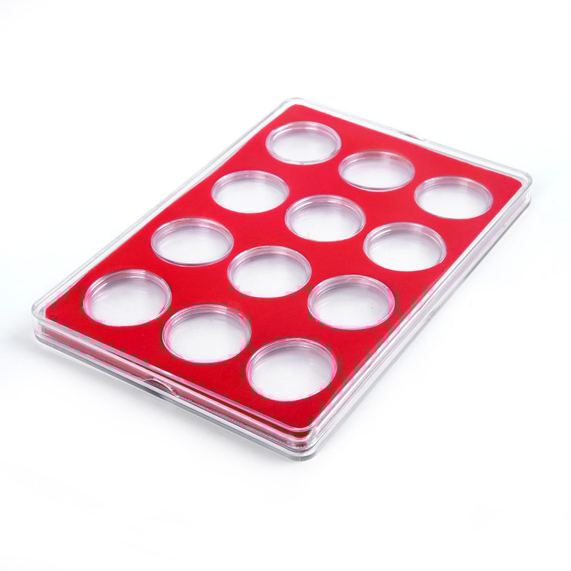 Clear Coin Storage Case Protective Coin Holder Box Organizer 5