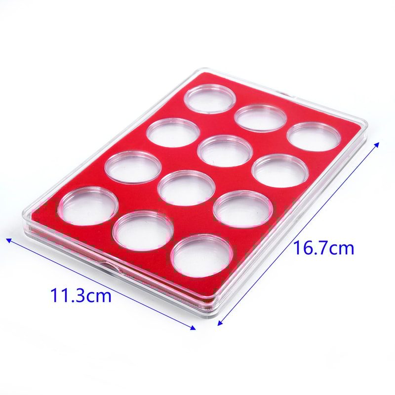 Clear Coin Storage Case Protective Coin Holder Box Organizer 4