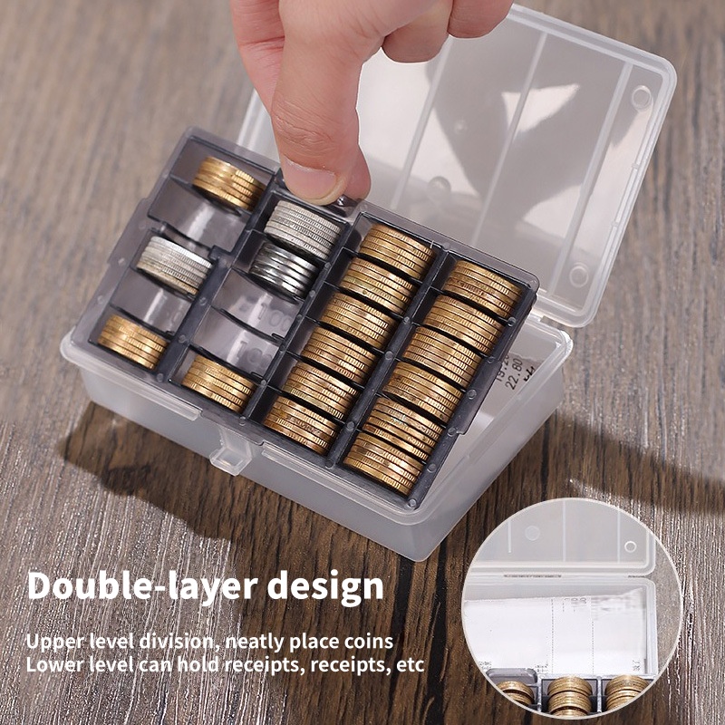 Premium Multifunctional Coin Storage Box With Blue Or Black Inner Case For Collectible Coins 2