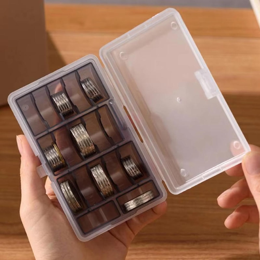 Premium Multifunctional Coin Storage Box With Blue Or Black Inner Case For Collectible Coins 0