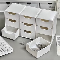 compact drawer storage organizer desktop storage box & stationery holder