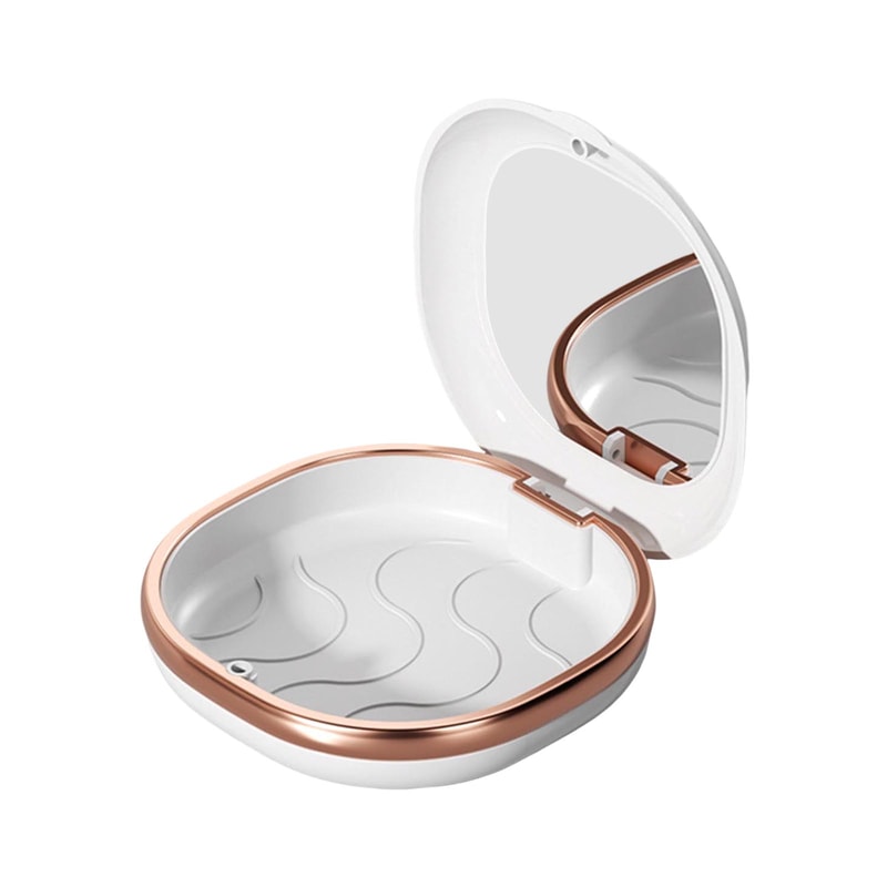 Portable Braces Storage Case With Mirror Orthodontic Aligner Holder For Travel 1