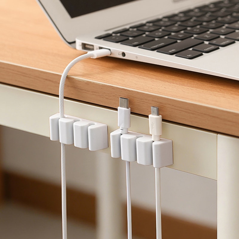 Silicone Desktop Cable Organizer USB Line Winder For Home Office 0