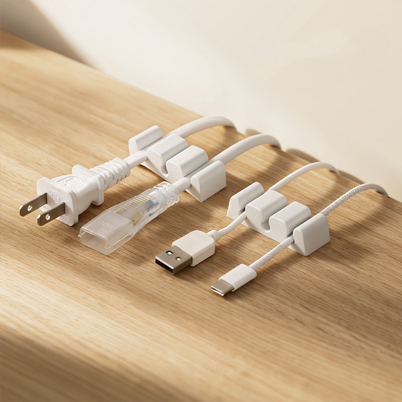 Silicone Desktop Cable Organizer USB Line Winder For Home Office 3