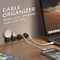 Premium Magnetic Cable Clips Smooth Adjustable Desk Cable Organizer Cord Holder 4