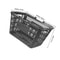 Premium Plastic Storage Basket With Folding Handles For Kitchen Bathroom Organizer 3