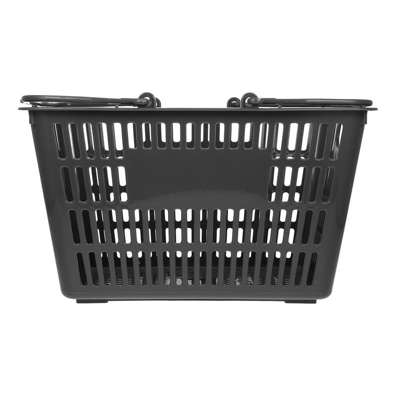Premium Plastic Storage Basket With Folding Handles For Kitchen Bathroom Organizer 2