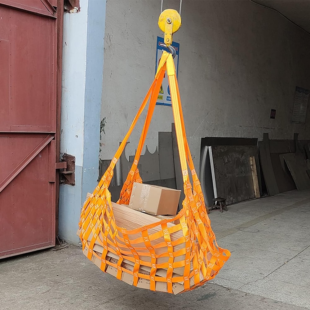 Heavy Duty Cargo Lifting Net Tear Resistant Hoisting Safety Net 4