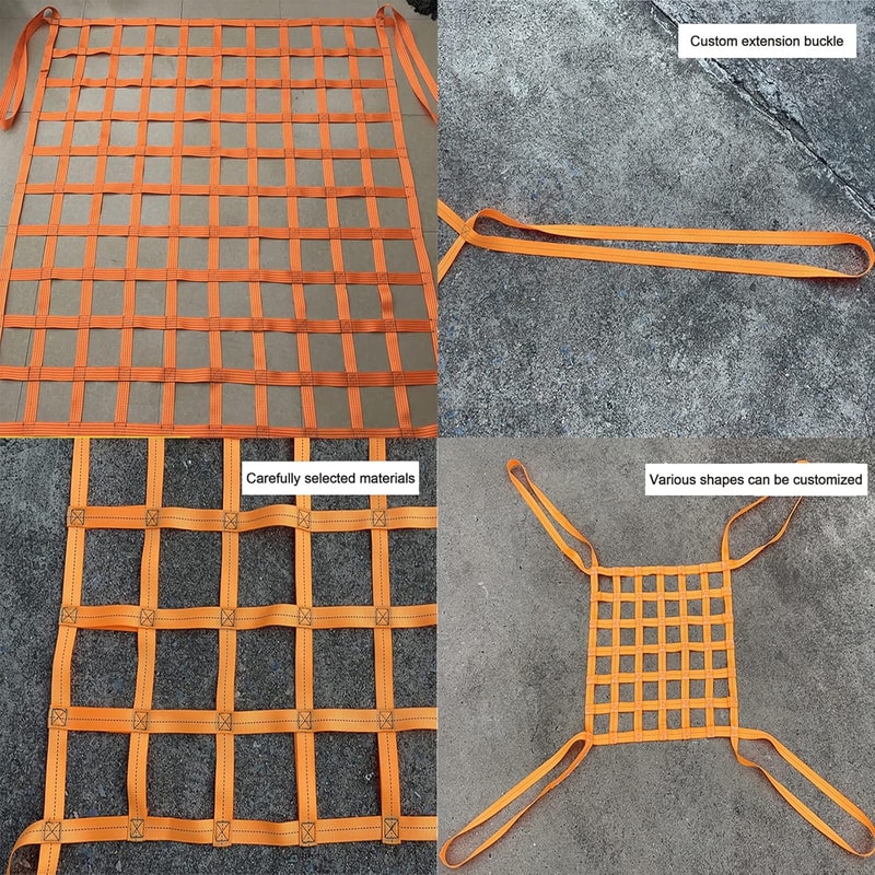 Heavy Duty Cargo Lifting Net Tear Resistant Hoisting Safety Net 1