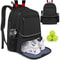 Professional Tennis Racquet Backpack with Ventilated Shoe Compartment & Multi Layer Storage