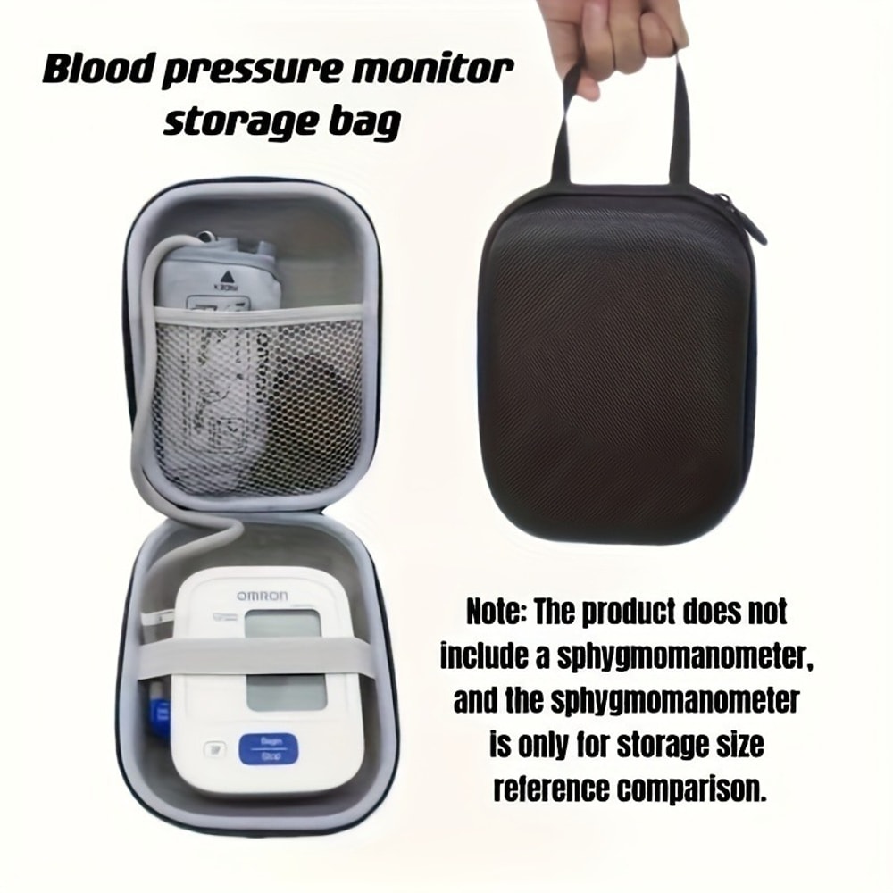 Caseling Portable Hard Case For Omron Blood Pressure Monitor With Upper Arm Storage 2