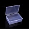 Mini Clear Plastic Storage Box For Jewelry ID Cards Dustproof Organizer 1