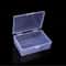 Mini Clear Plastic Storage Box For Jewelry ID Cards Dustproof Organizer 4