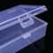 Mini Clear Plastic Storage Box For Jewelry ID Cards Dustproof Organizer 3