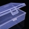 Mini Clear Plastic Storage Box For Jewelry ID Cards Dustproof Organizer 3