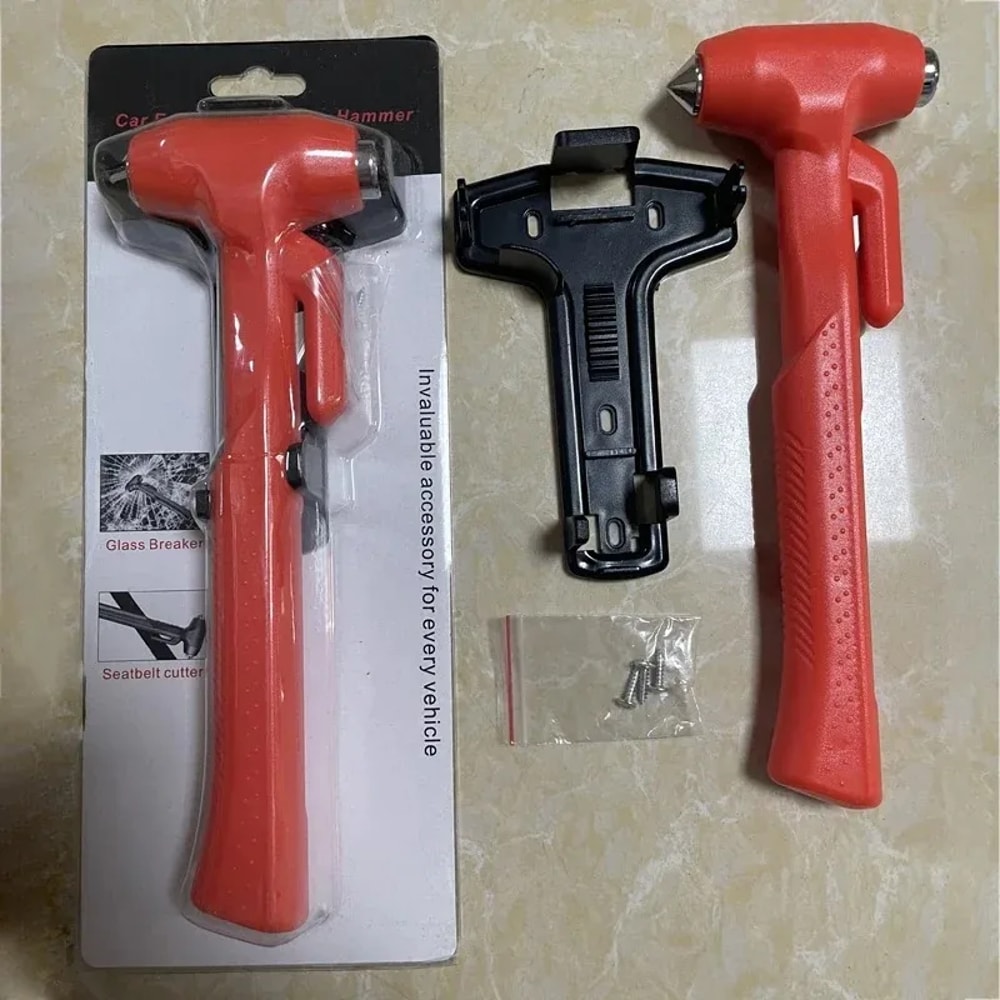 Emergency Car Safety Hammer With Window Breaker Seat Belt Cutter 5