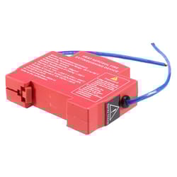 compact din rail flame retardant distribution box with dual line protection