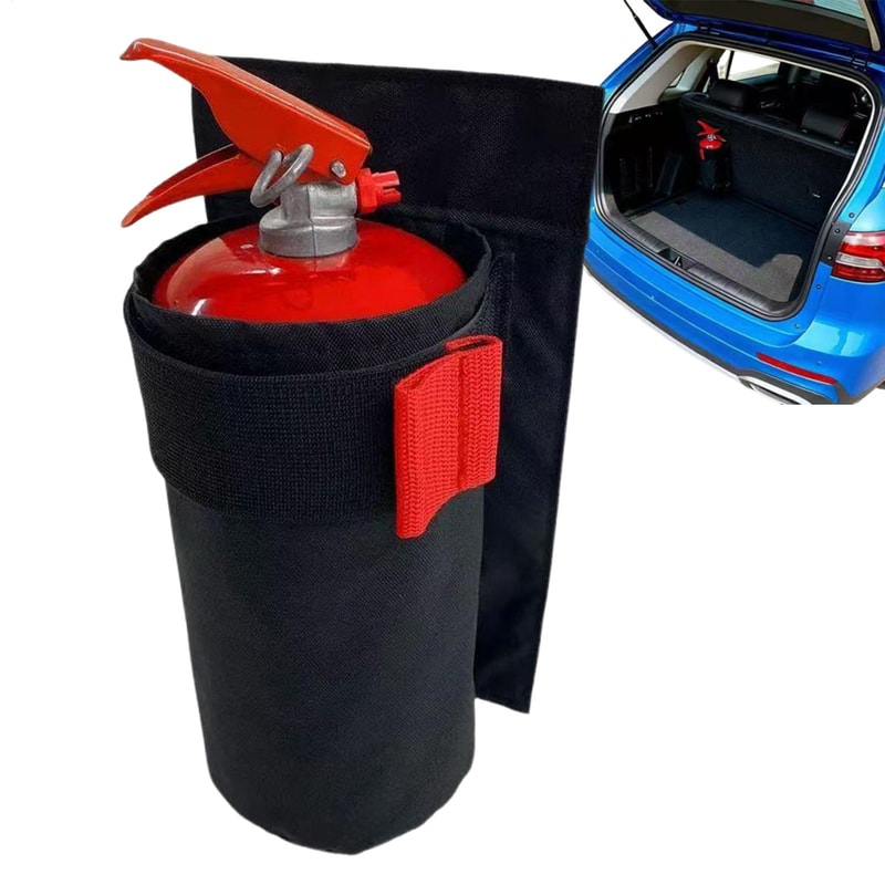 Car Fire Extinguisher Organizer With Durable Trunk Storage Mount 0