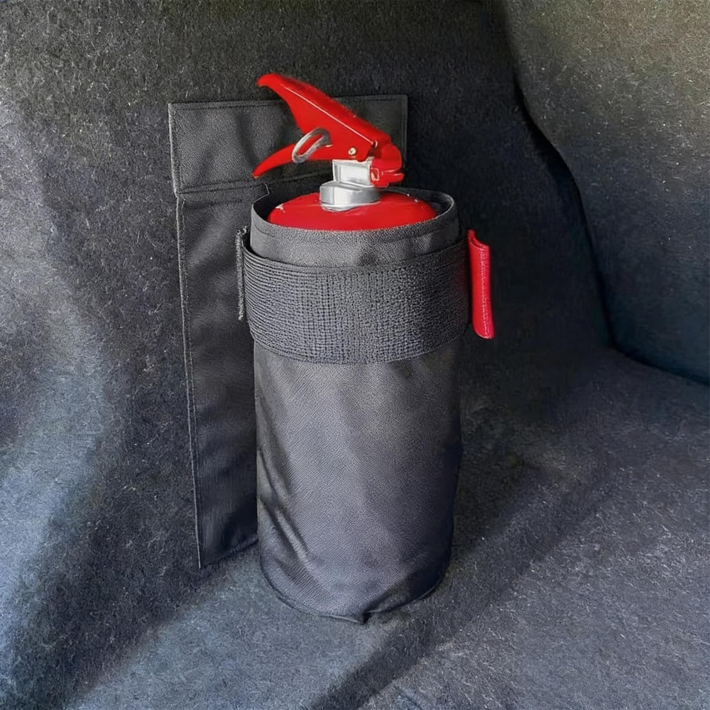 Car Fire Extinguisher Organizer With Durable Trunk Storage Mount 1