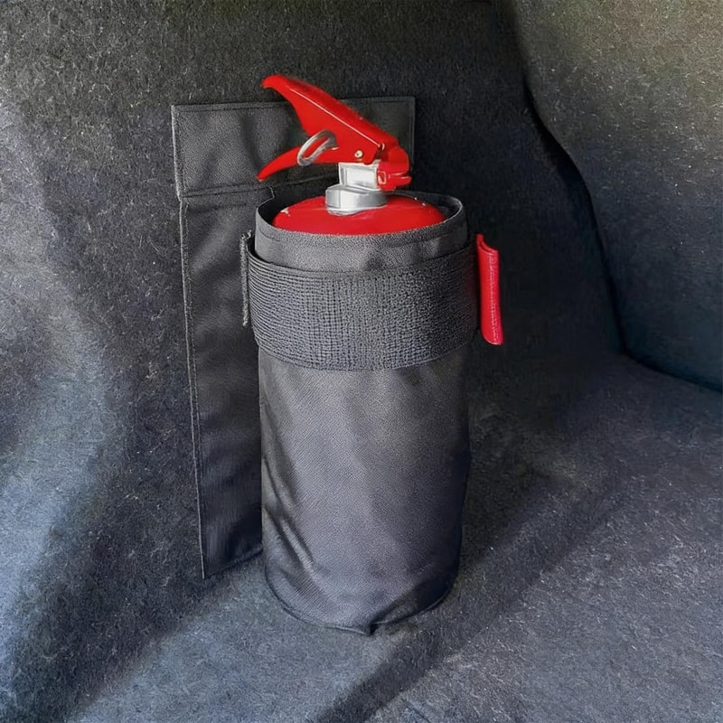 Car Fire Extinguisher Organizer With Durable Trunk Storage Mount 1