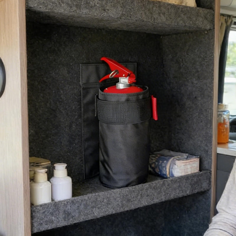 Car Fire Extinguisher Organizer With Durable Trunk Storage Mount 2