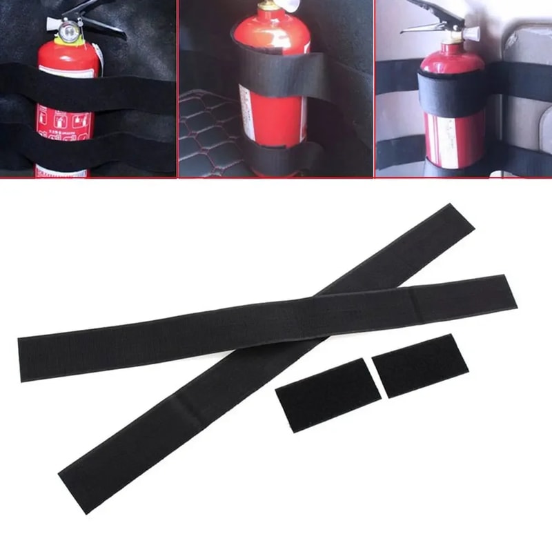Heavy Duty Car Trunk Organizer Fire Extinguisher Fixing Belt 1