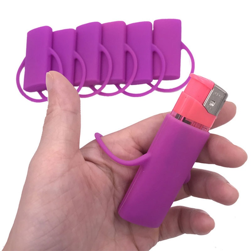 Silicone Lighter Case Gas Lighter Cover Cigarette Accessories 2