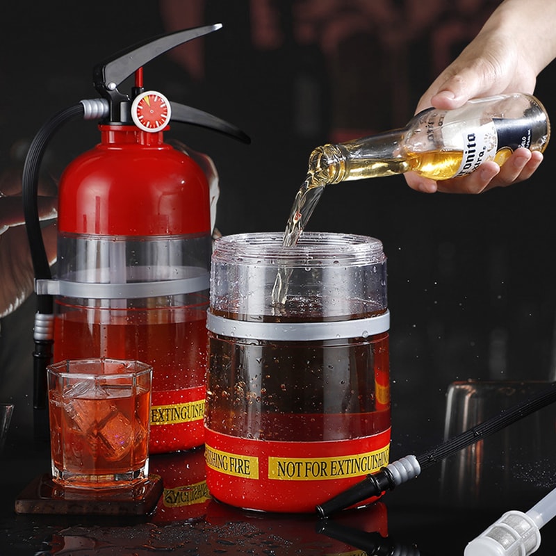 Creative Fire Extinguisher Beer Wine Dispenser Party Bar Accessory 3