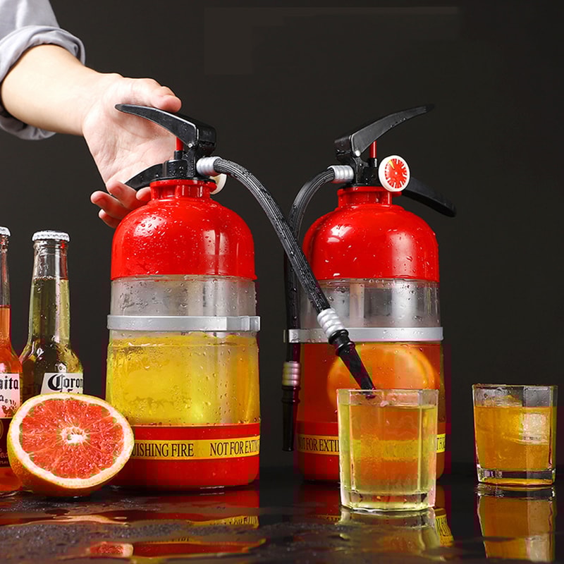 Creative Fire Extinguisher Beer Wine Dispenser Party Bar Accessory 5