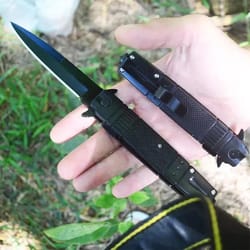 premium outdoor stainless steel folding knife durable survival knife & portable edc tool