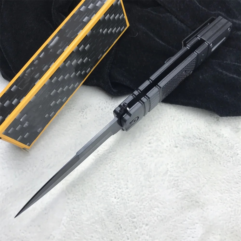 Premium Outdoor Stainless Steel Folding Knife Durable Survival Knife Portable EDC Tool 3