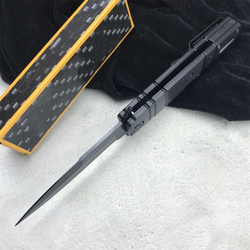 Premium Outdoor Stainless Steel Folding Knife Durable Survival Knife Portable EDC Tool 3