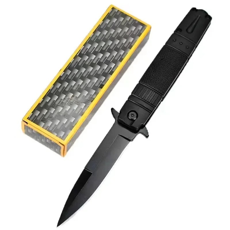 Premium Outdoor Stainless Steel Folding Knife Durable Survival Knife Portable EDC Tool 6