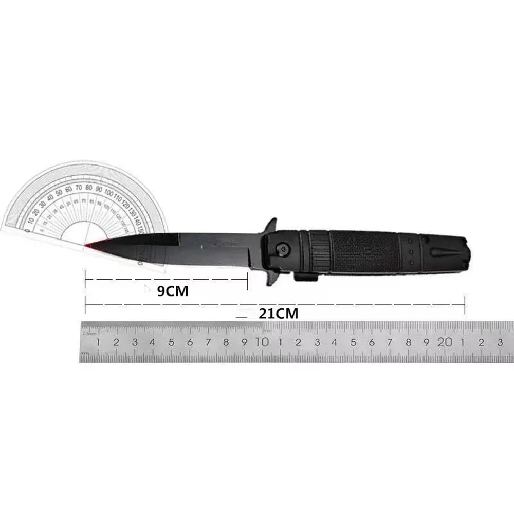 Premium Outdoor Stainless Steel Folding Knife Durable Survival Knife Portable EDC Tool 4