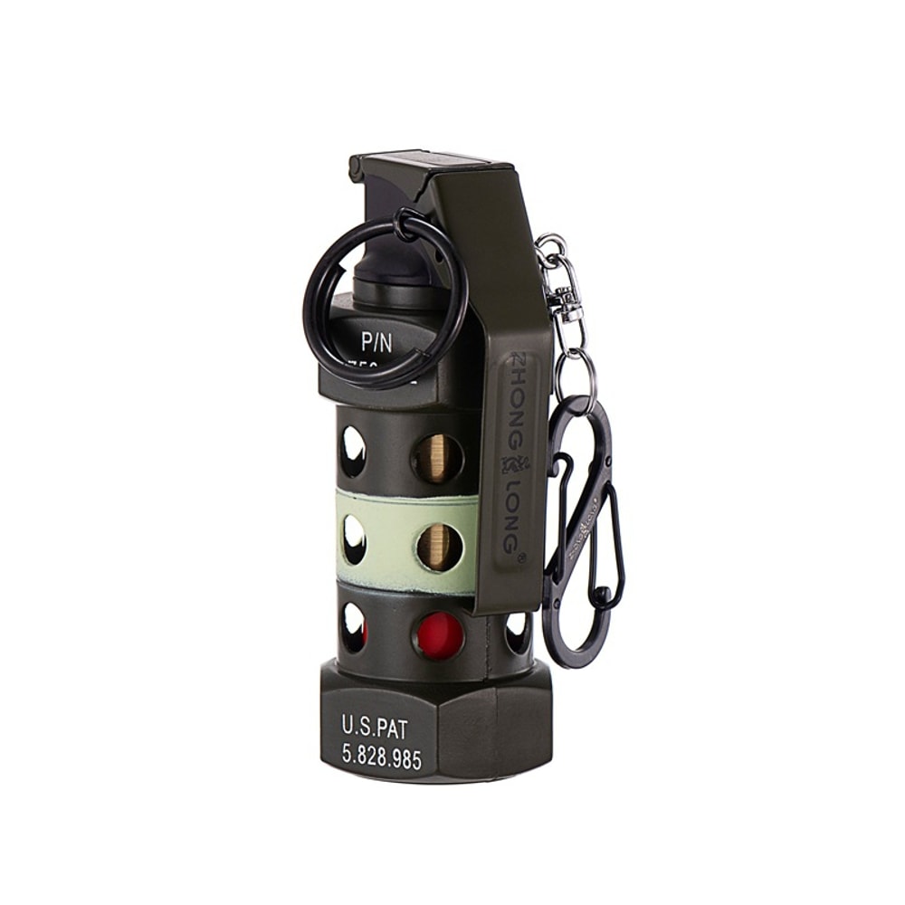 Grenade Shaped USB Rechargeable Windproof Lighter Keychain 6