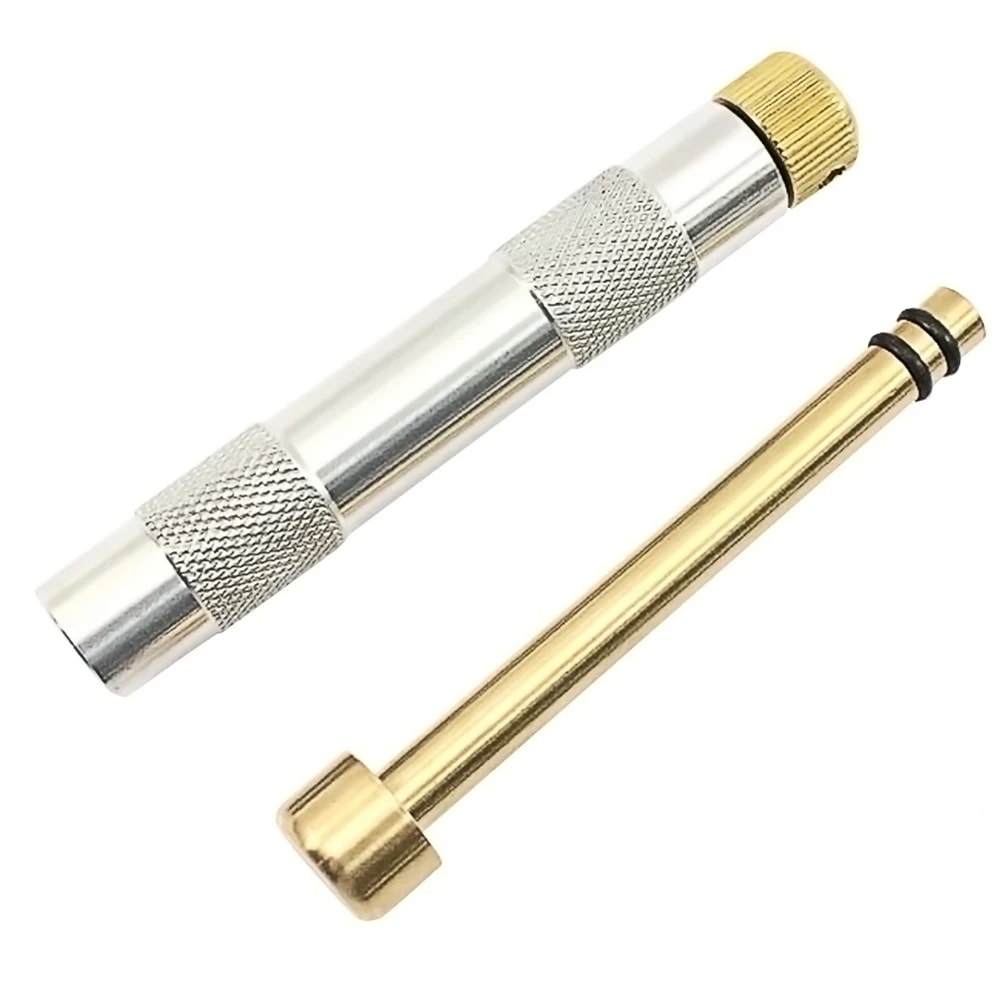 Brass Survival Fire Starter Tube With Outdoor Igniter Piston 2