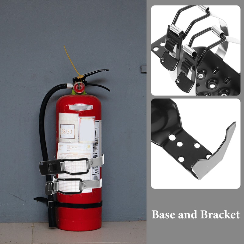Professional Fire Extinguisher Wall Mount Rack Sturdy Fire Safety Holder