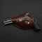 Revolver Lighter Metal Gun With Leather Case Windproof Cigarette Cigar Accessory 0