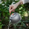Titanium Pour Over Coffee Kettle Lightweight Camping Tea Pot For Hiking 1