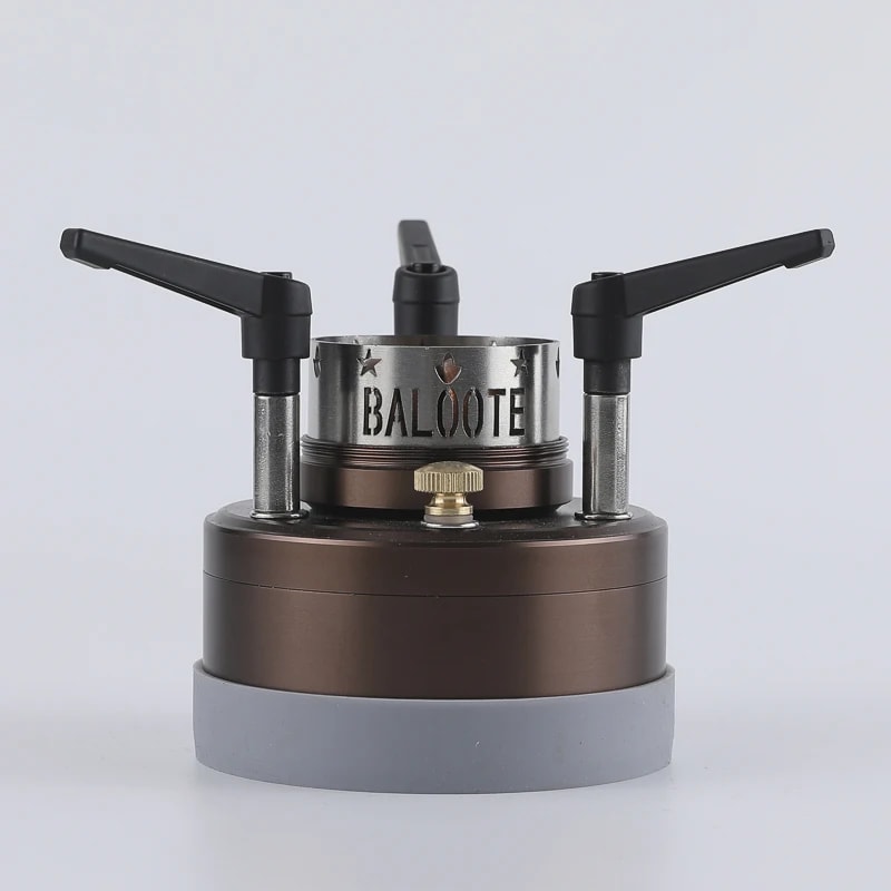 Portable Jet Fire Alcohol Stove Burner With Wooden Mat For Camping 1