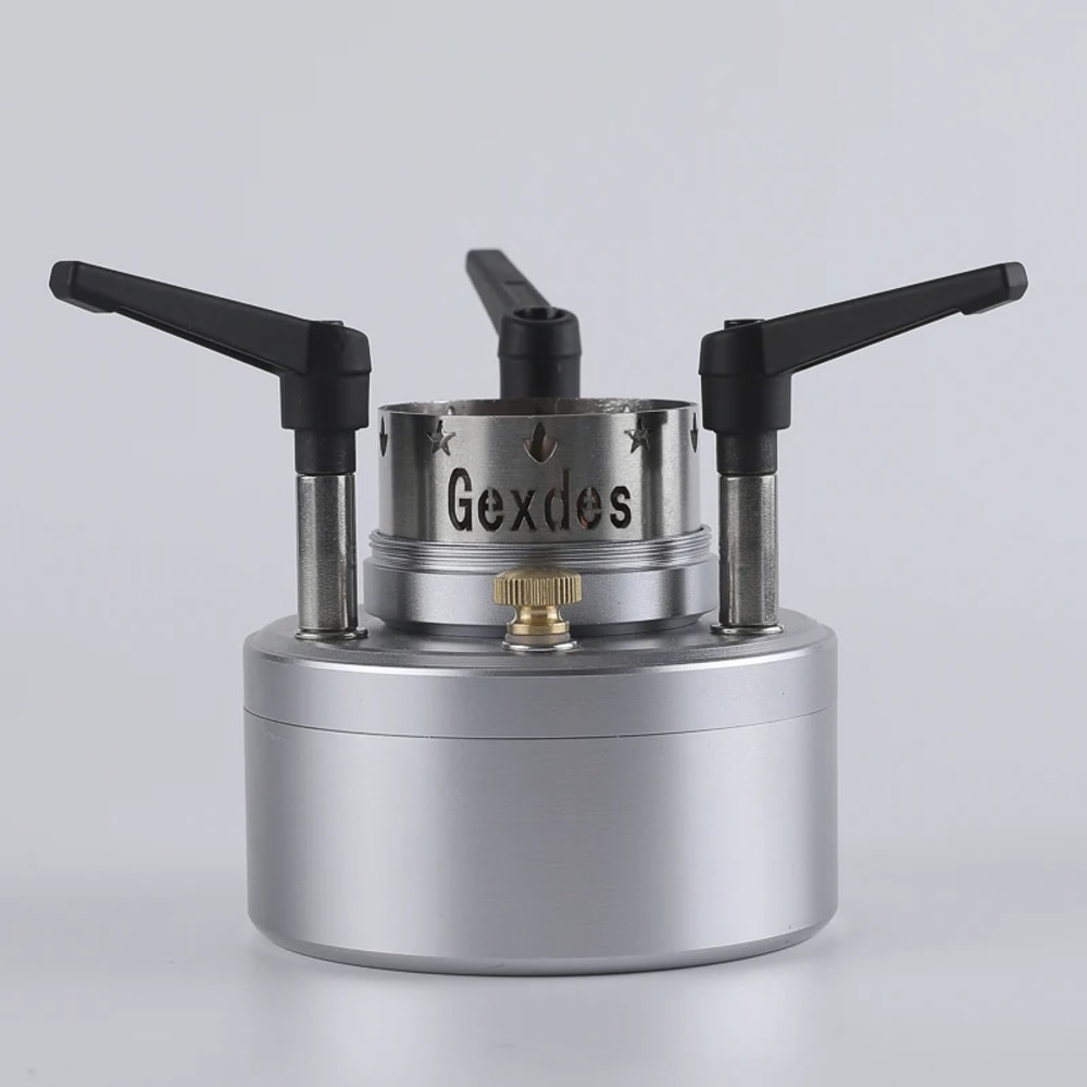 Portable Jet Fire Alcohol Stove Burner With Wooden Mat For Camping 6