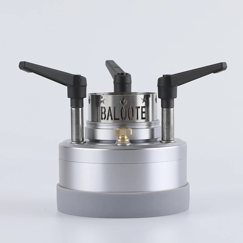 Portable Jet Fire Alcohol Stove Burner With Wooden Mat For Camping 8