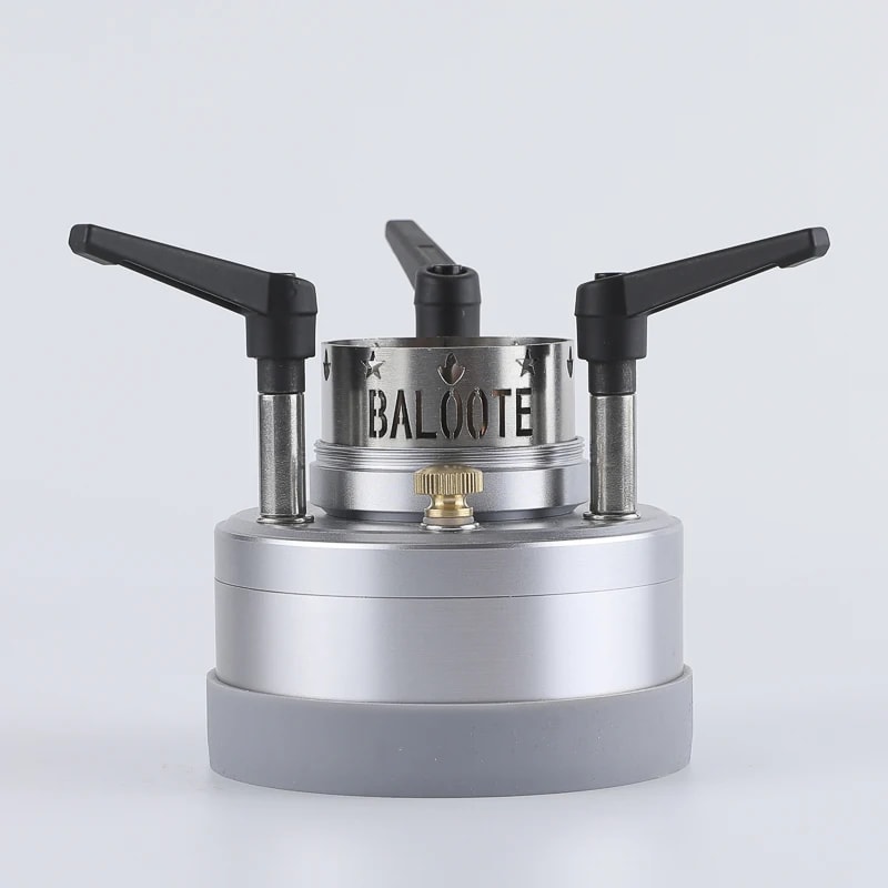 Portable Jet Fire Alcohol Stove Burner With Wooden Mat For Camping 8