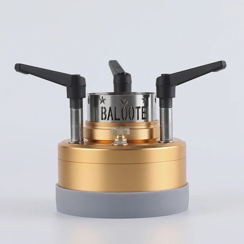 Portable Jet Fire Alcohol Stove Burner With Wooden Mat For Camping 4