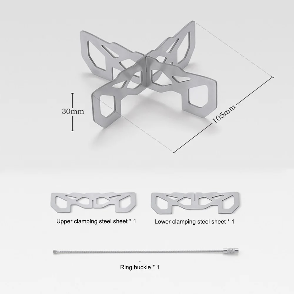 Lightweight Stainless Steel Camping Stove Stand For Outdoor Cooking 4